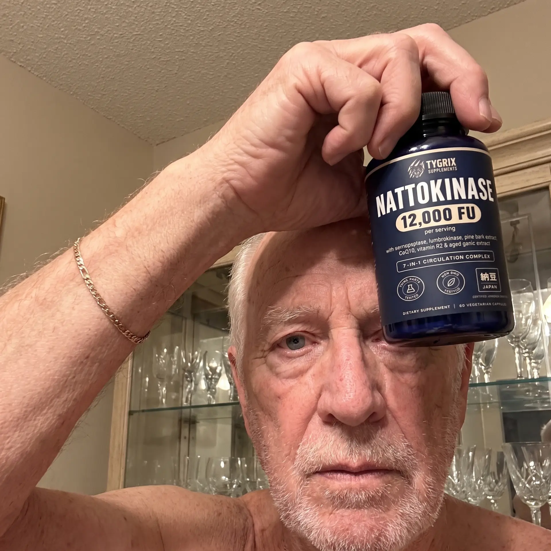 Tygrix customer photo 8, holding Nattokinase Circulation Complex