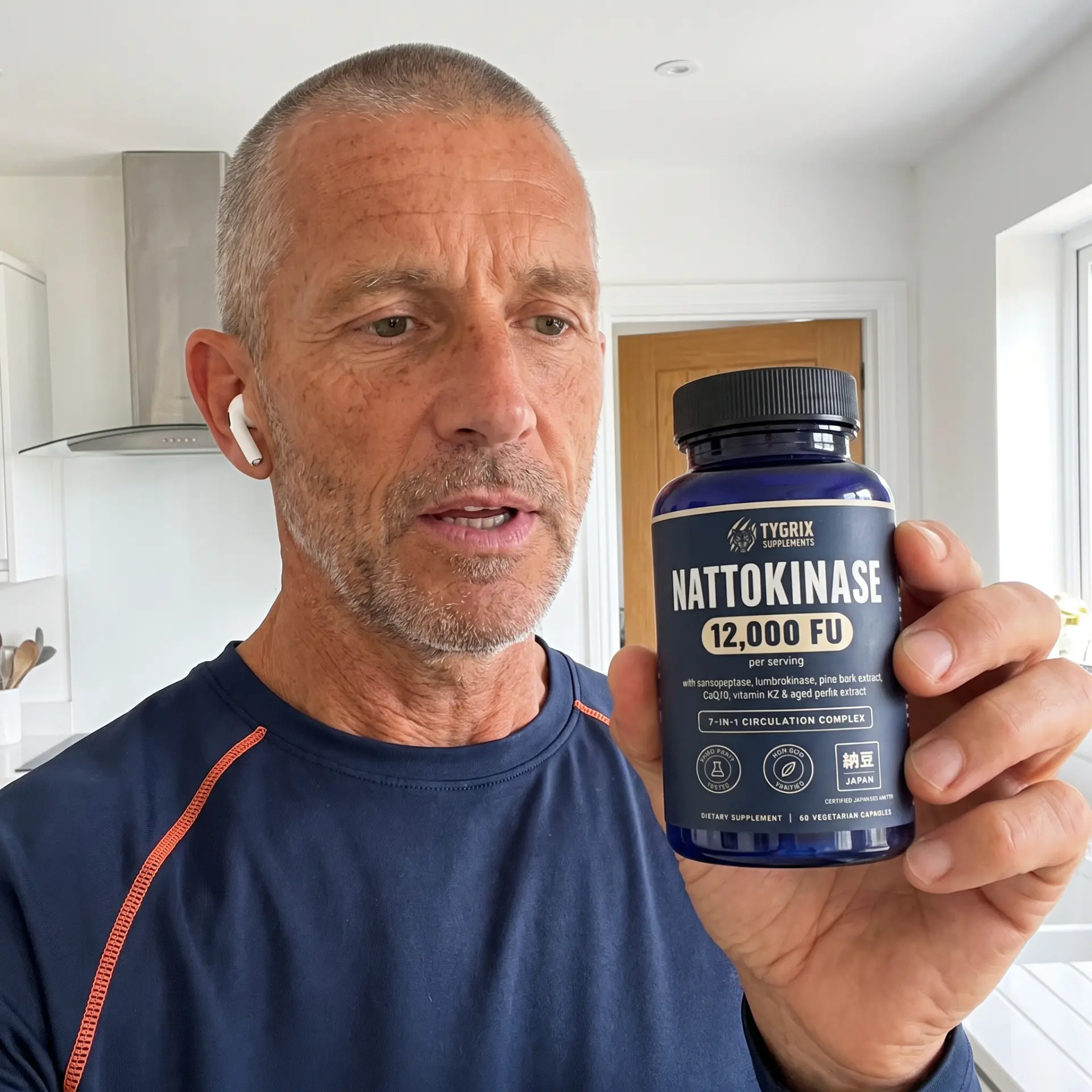 Tygrix customer photo 20, holding Nattokinase Circulation Complex