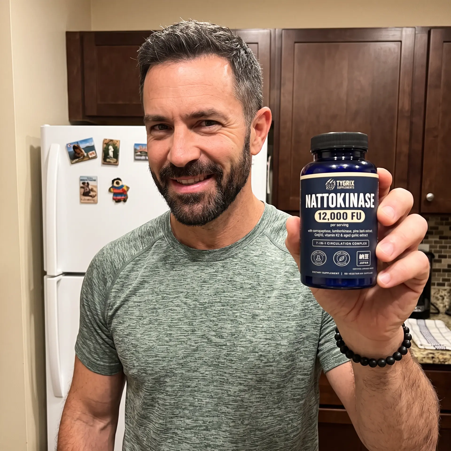 Tygrix customer photo 3, holding Nattokinase Circulation Complex